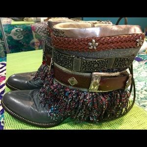 Repurposed Handmade Upcycled Cowboy Boots sz 8.5M